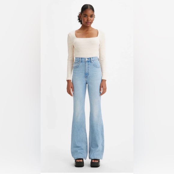 Levi's Denim - Levi's 70s High flare Jeans - Light wash - size 27